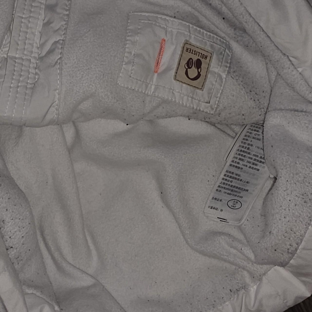 VINTAGE HOLLISTER PUFFER FUR HOOD WINTER JACKET Size SMALL - Picture 8 of 8